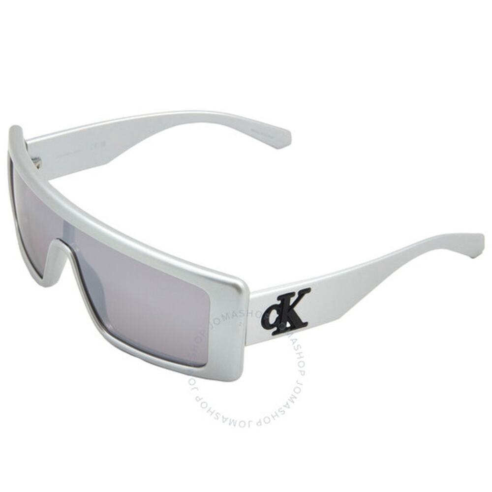 💎✨NEW WITH TAG✨💎Calvin Klein Silver Browline Unisex Sunglasses - Picture 1 of 4